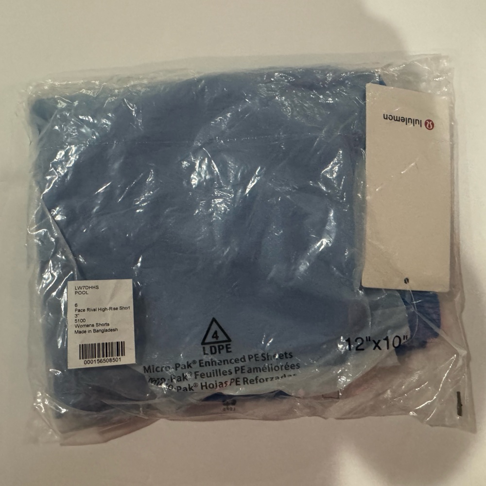 Lululemon Pace Rival High-Rise Short 3" NWT size 6 poolside - Picture 4 of 4